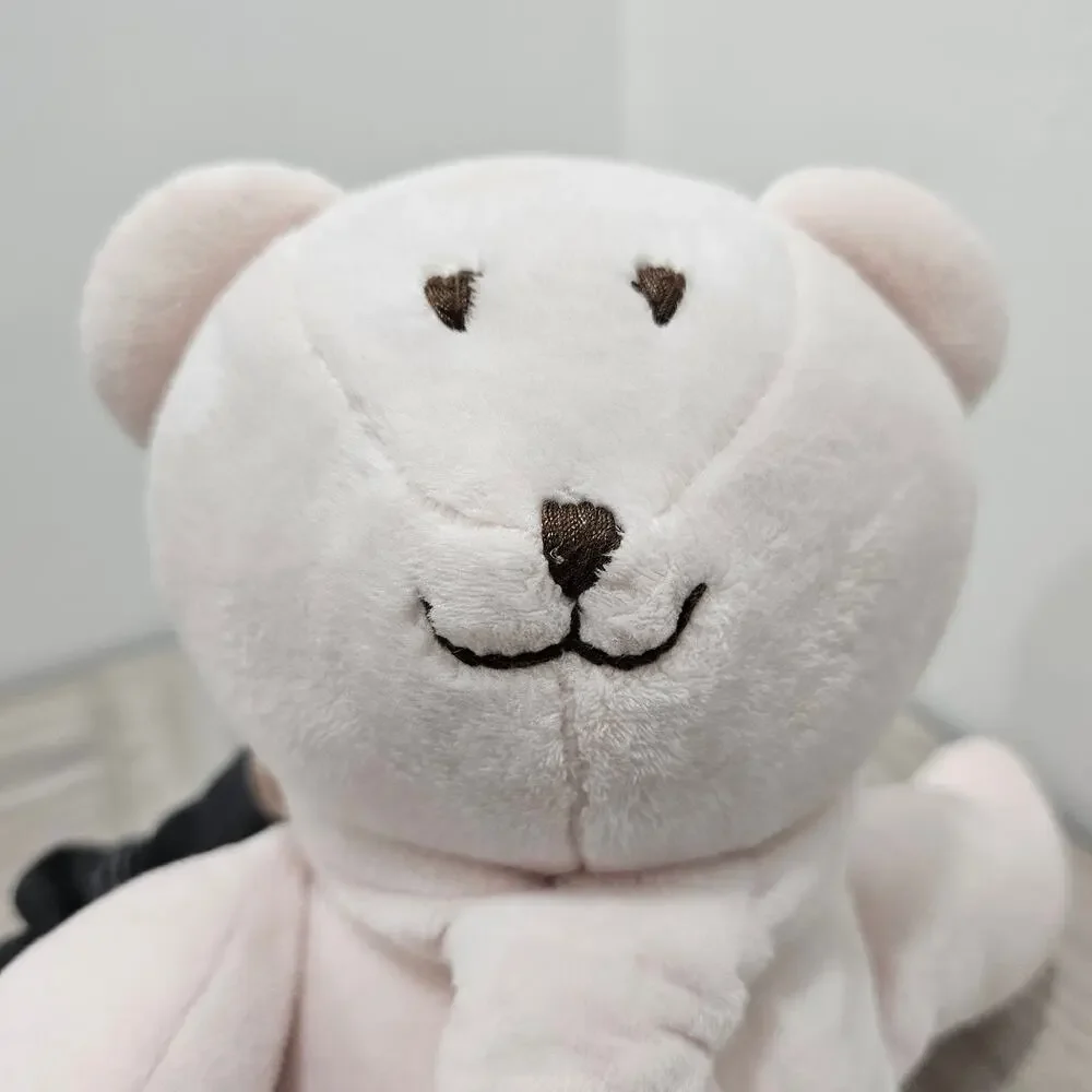 Ralph Lauren Pink Bear with Scarf Tie Plush Soft Baby Girl Pastel Infant